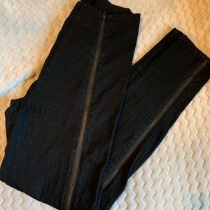 Prairie underground jean leggings - zippers down